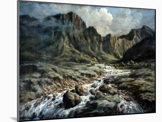 Mountain River-Richard Willis-Mounted Giclee Print