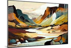 Mountain River-Avril Anouilh-Mounted Art Print