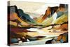 Mountain River-Avril Anouilh-Stretched Canvas