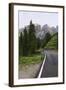 Mountain Road and the Sassolungo Mountains in the Dolomites Near Canazei-Martin Child-Framed Photographic Print