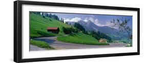 Mountain Road Jaunpass Switzerland-null-Framed Photographic Print