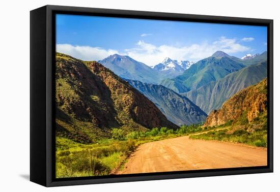 Mountain Road Landscape-Ruslan Gusev-Framed Stretched Canvas