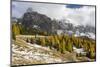 Mountain Road Leading Up to Grodner Joch, Passo Gardena from Groeden Valley, Val Badia in Dolomites-Martin Zwick-Mounted Photographic Print