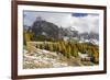 Mountain Road Leading Up to Grodner Joch, Passo Gardena from Groeden Valley, Val Badia in Dolomites-Martin Zwick-Framed Photographic Print