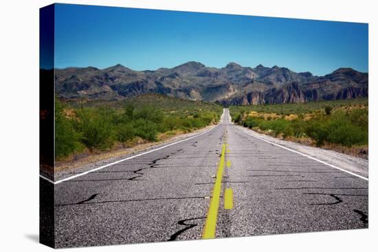 Mountain Road Scottsdale Arizona-null-Stretched Canvas