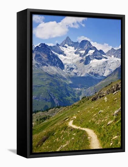 Mountain Route around the Matterhorn, Switzerland-Carlos Sánchez Pereyra-Framed Stretched Canvas