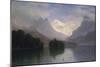 Mountain Scene, 1880-90-Albert Bierstadt-Mounted Giclee Print