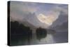 Mountain Scene, 1880-90-Albert Bierstadt-Stretched Canvas