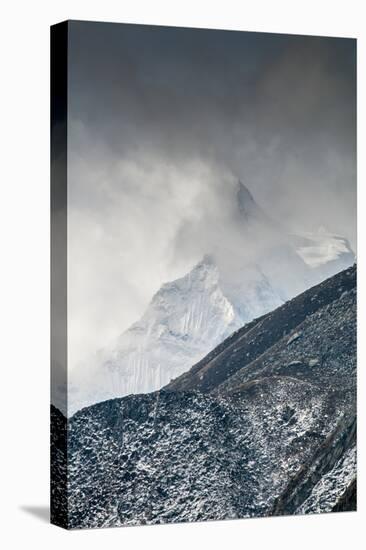 Mountain scene, Nepal.-Lee Klopfer-Stretched Canvas