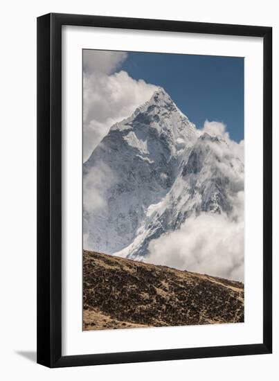 Mountain scene, Nepal.-Lee Klopfer-Framed Photographic Print