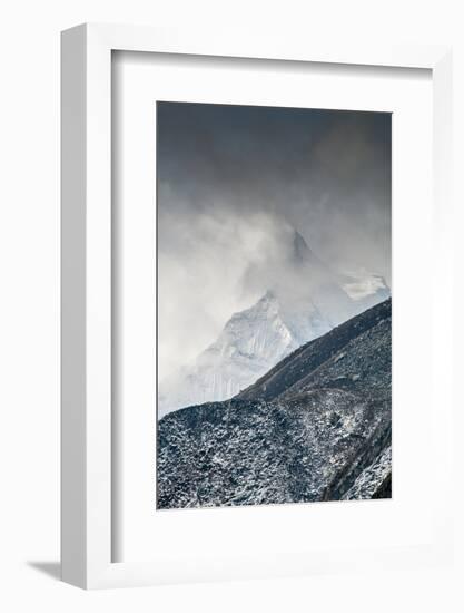 Mountain scene, Nepal.-Lee Klopfer-Framed Photographic Print