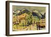 Mountain scene-Claude Flight-Framed Giclee Print