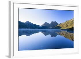 Mountain Scenery Dove Lake in Front of Massive-null-Framed Photographic Print