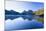 Mountain Scenery Dove Lake in Front of Massive-null-Mounted Photographic Print