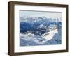 Mountain Scenery in Cervinia Ski Resort, Cervinia, Valle D'Aosta, Italian Alps, Italy, Europe-Christian Kober-Framed Photographic Print