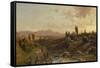 Mountain Scenery in Spain, 1870-Fritz Bamberger-Framed Stretched Canvas