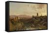 Mountain Scenery in Spain, 1870-Fritz Bamberger-Framed Stretched Canvas