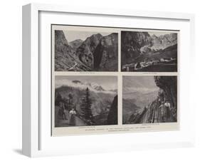Mountain Scenery in the Bernese Oberland, the Gemini Pass-null-Framed Giclee Print