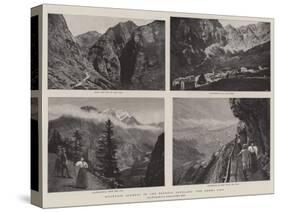 Mountain Scenery in the Bernese Oberland, the Gemini Pass-null-Stretched Canvas
