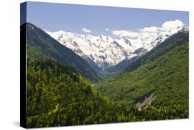 Mountain Scenery of Svanetia, Georgia-Michael Runkel-Stretched Canvas