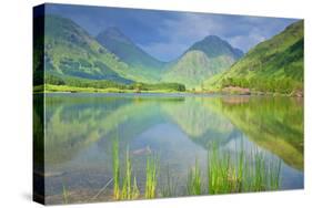 Mountain Scenery Reflection of Buachaille Etive-null-Stretched Canvas