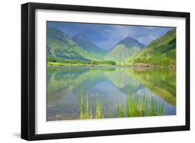 Mountain Scenery Reflection of Buachaille Etive-null-Framed Photographic Print