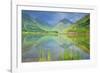 Mountain Scenery Reflection of Buachaille Etive-null-Framed Photographic Print