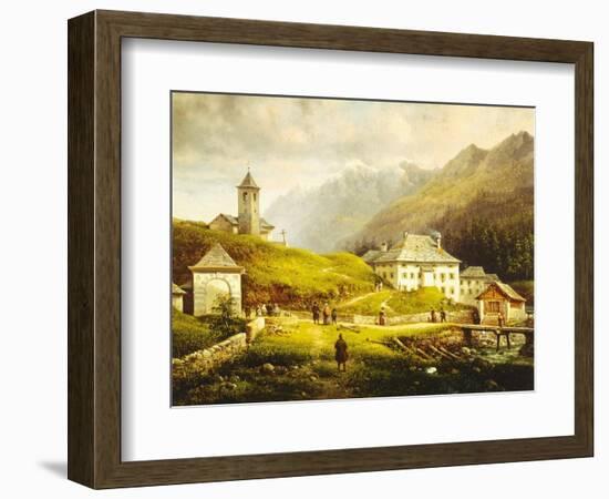 Mountain Scenery-Giovanni Segantini-Framed Giclee Print