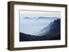 Mountain Silhouette, Chamonix, Haute-Savoie, French Alps, France, Europe-Christian Kober-Framed Photographic Print