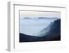 Mountain Silhouette, Chamonix, Haute-Savoie, French Alps, France, Europe-Christian Kober-Framed Photographic Print