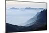 Mountain Silhouette, Chamonix, Haute-Savoie, French Alps, France, Europe-Christian Kober-Mounted Photographic Print