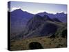 Mountain Silhouette, Madagascar-Michael Brown-Stretched Canvas