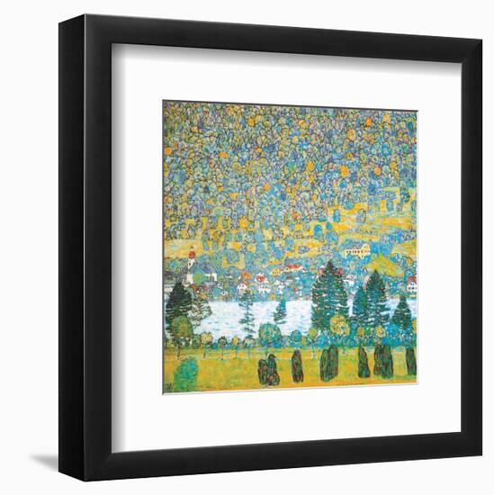 Mountain Slope at Unterach-Gustav Klimt-Framed Art Print