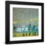 Mountain Slopes at Unterach-Gustav Klimt-Framed Art Print