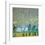 Mountain Slopes at Unterach-Gustav Klimt-Framed Art Print