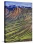 Mountain Slopes, Landmannalaugar, Fjallabak Nature Reserve, Central Iceland-Michele Falzone-Stretched Canvas