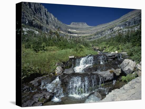 Mountain Stream Beside Going to the Sun Road, Near Logan Pass, Glacier National Park, Montana, USA-Pottage Julian-Stretched Canvas