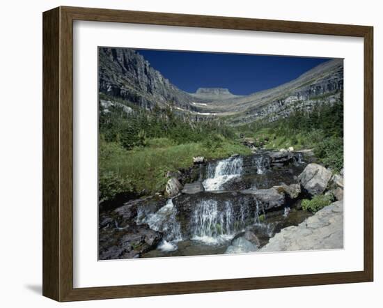 Mountain Stream Beside Going to the Sun Road, Near Logan Pass, Glacier National Park, Montana, USA-Pottage Julian-Framed Photographic Print