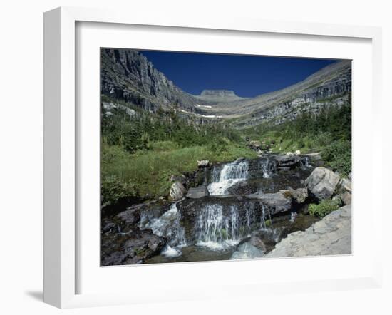 Mountain Stream Beside Going to the Sun Road, Near Logan Pass, Glacier National Park, Montana, USA-Pottage Julian-Framed Photographic Print