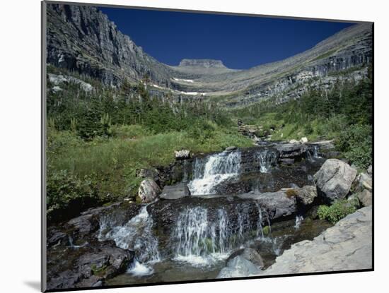 Mountain Stream Beside Going to the Sun Road, Near Logan Pass, Glacier National Park, Montana, USA-Pottage Julian-Mounted Photographic Print