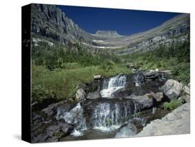 Mountain Stream Beside Going to the Sun Road, Near Logan Pass, Glacier National Park, Montana, USA-Pottage Julian-Stretched Canvas