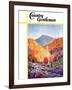 "Mountain Stream in Autumn," Country Gentleman Cover, October 1, 1938-Albert B. Marks-Framed Giclee Print