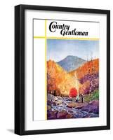 "Mountain Stream in Autumn," Country Gentleman Cover, October 1, 1938-Albert B. Marks-Framed Giclee Print