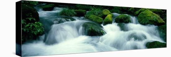 Mountain Stream Kyoto Japan-null-Stretched Canvas