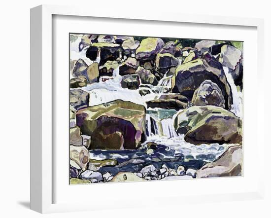 Mountain Stream Near Champéry-Ferdinand Hodler-Framed Giclee Print