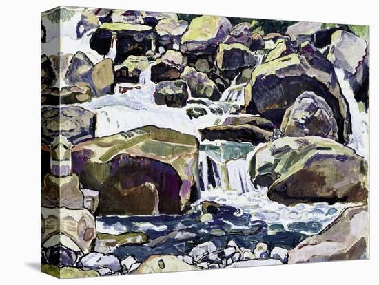 Mountain Stream Near Champéry-Ferdinand Hodler-Stretched Canvas