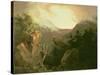 Mountain Sunrise, 1826-Thomas Cole-Stretched Canvas