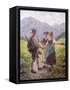 Mountain Sweethearts-Emil Karl Rau-Framed Stretched Canvas