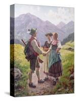 Mountain Sweethearts-Emil Karl Rau-Stretched Canvas