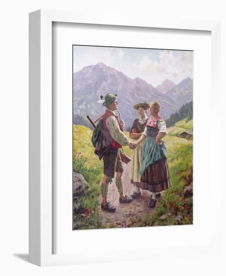 Mountain Sweethearts-Emil Karl Rau-Framed Giclee Print